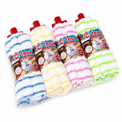 WELSOFT ÇİZGİLİ KARTELALI MOP TESA 4