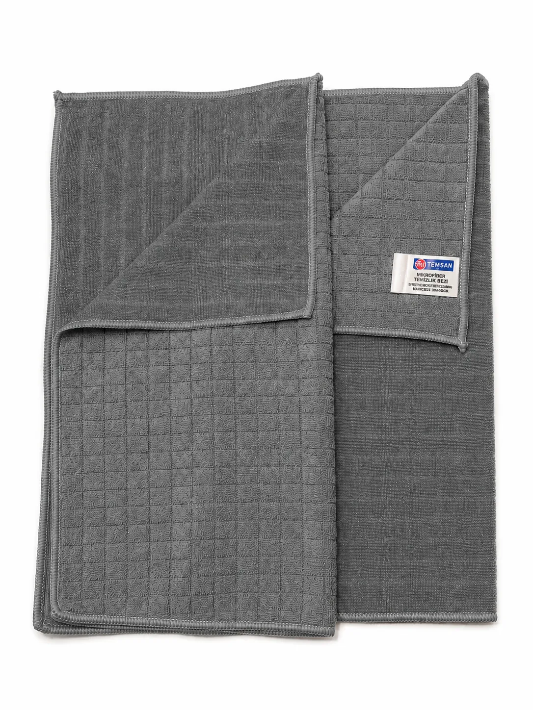 SİMLİ MİKROFİBER TEMİZLİK BEZİ 40×40 CM DÖKME TEMSAN