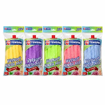 WELSOFT RENKLİ POŞETLİ MOP TEMSAN 5
