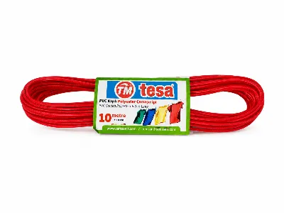 PVC KAPLI POLYESTER ÇAMAŞIR İPİ (12'Lİ) TESA — 10 m 2