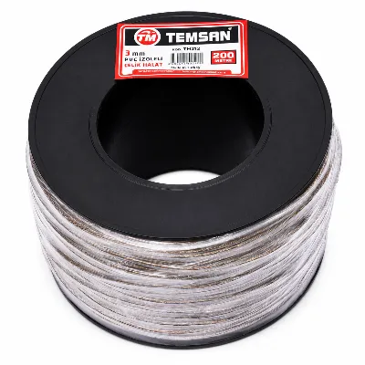 İZOLELİ ÇELİK HALAT (200 MT'LİK) — 3 mm
