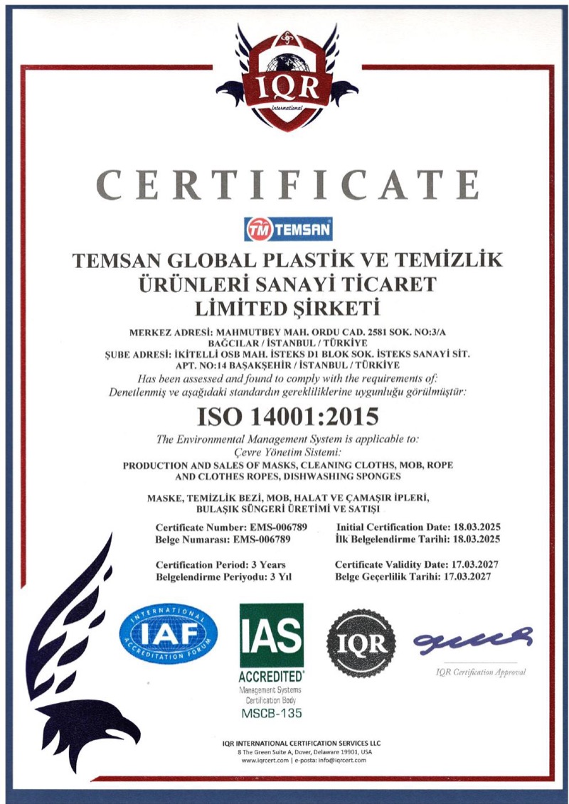 ISO 14001:2015 — Temsan Global